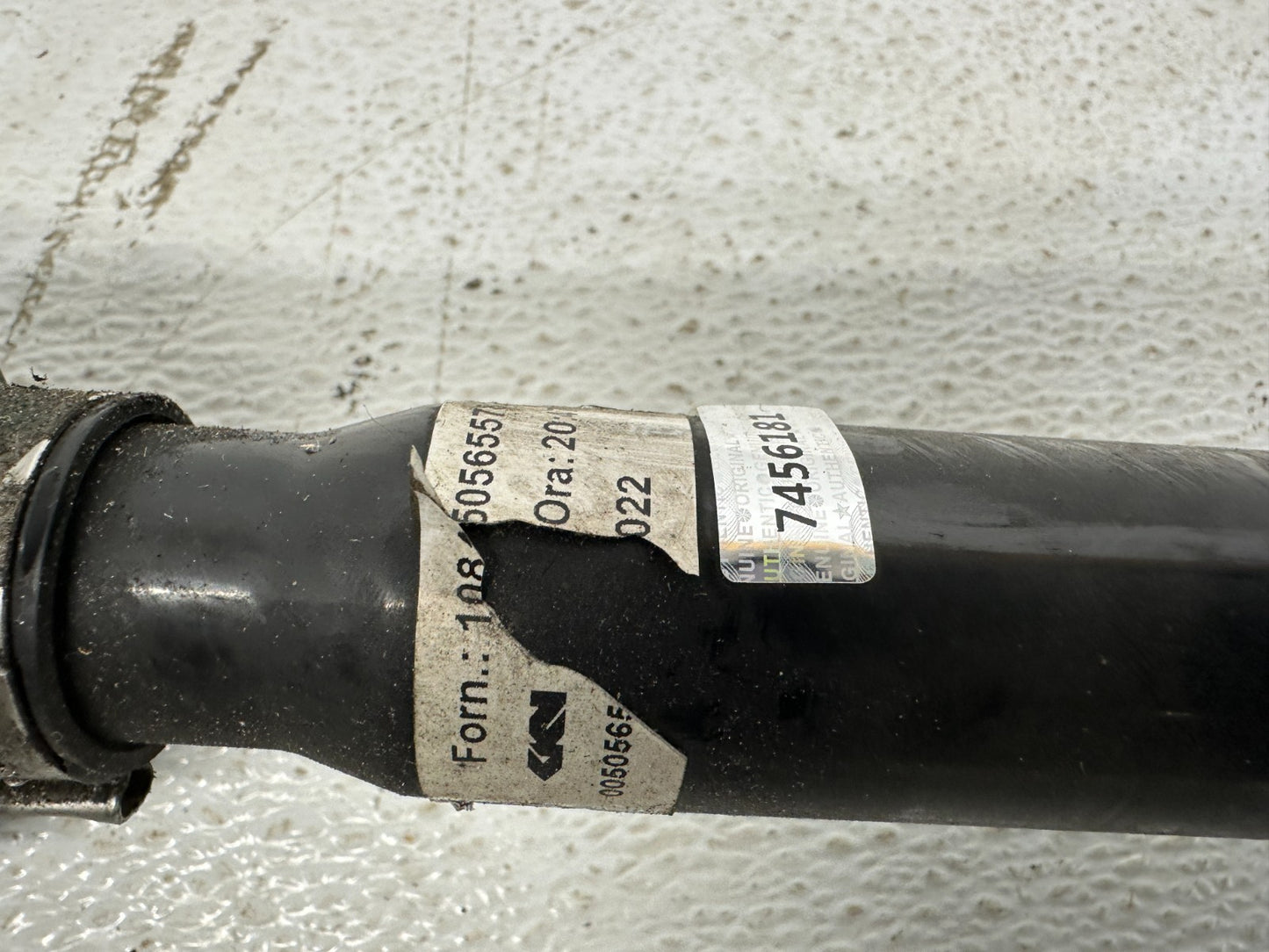 Alfa Romeo Stelvio axle shaft part number label