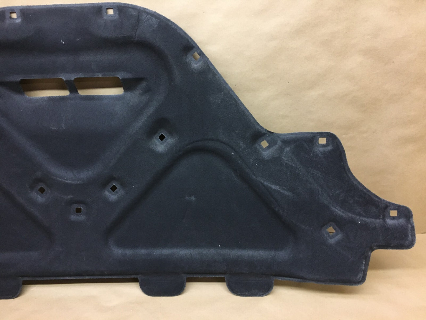 Porsche Macan hood insulation pad — detail view