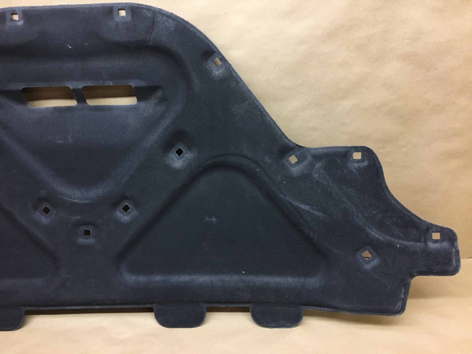 Porsche Macan hood insulation pad — detail view