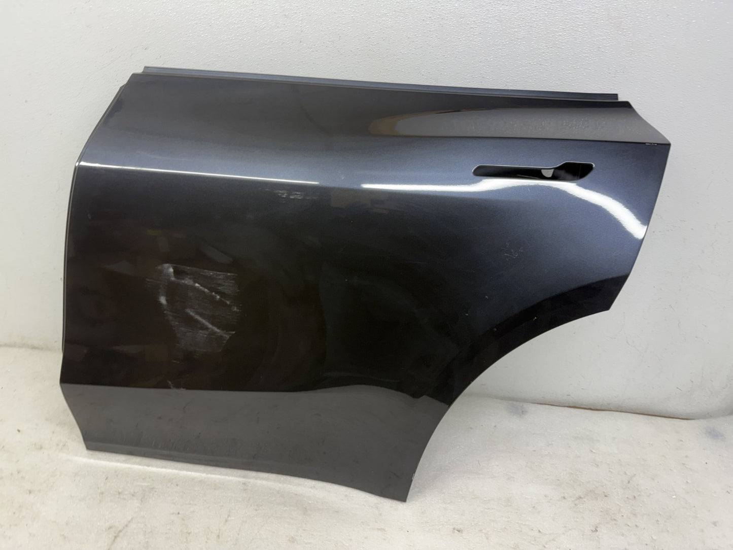 Tesla Model Y rear door outer skin detail