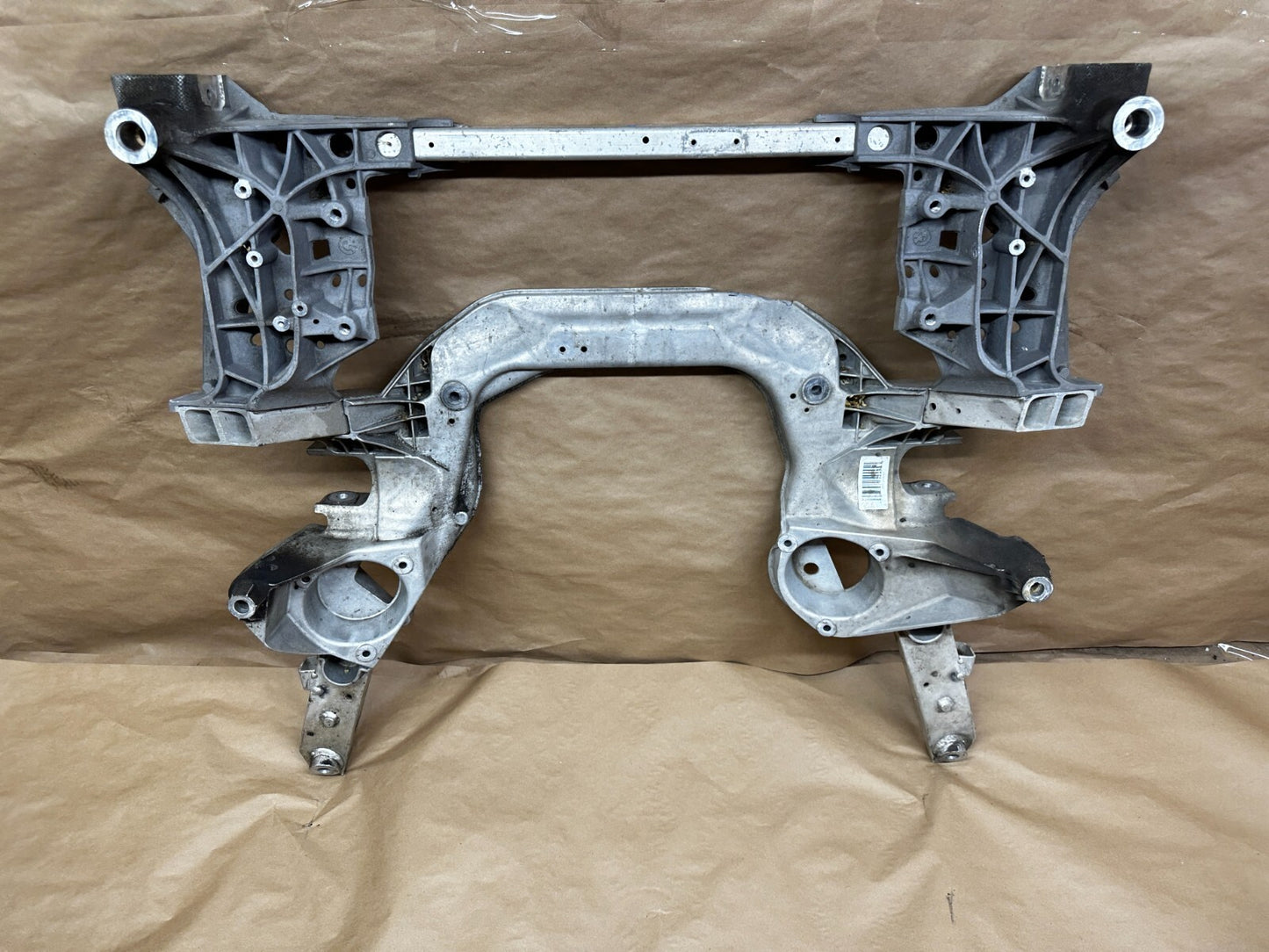 BMW F10 front subframe angle view