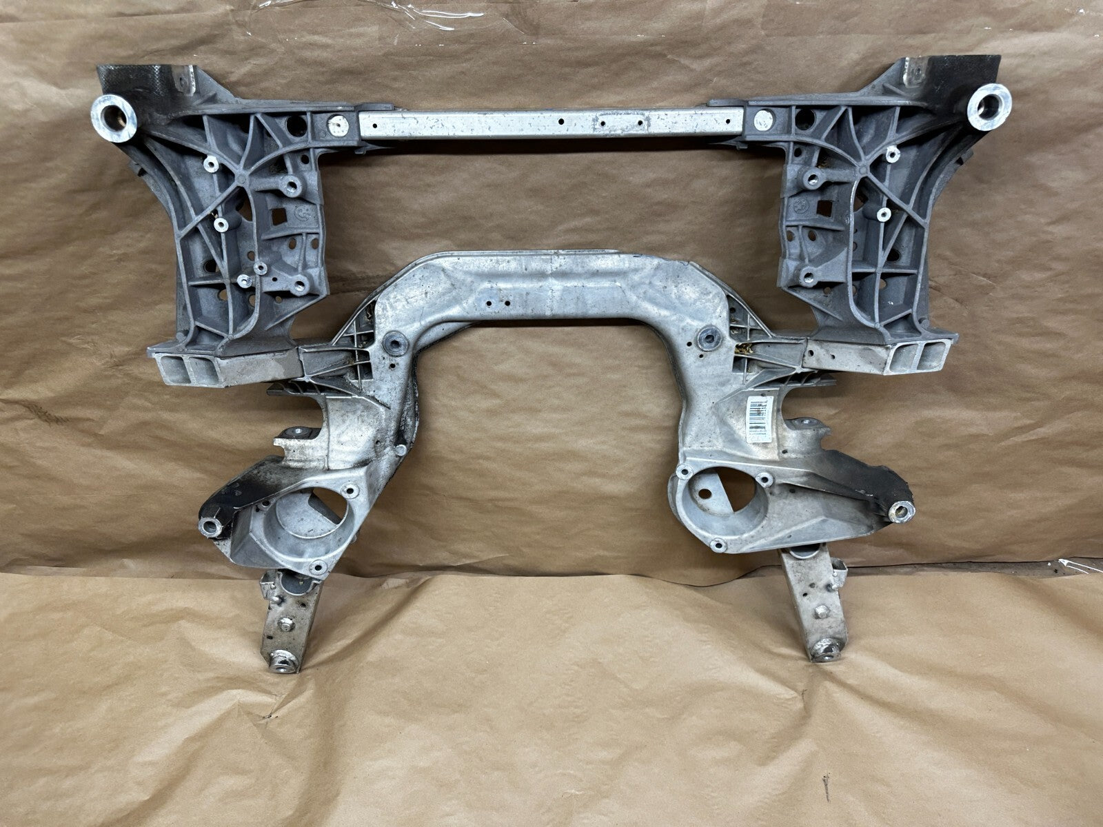 BMW F10 front subframe angle view