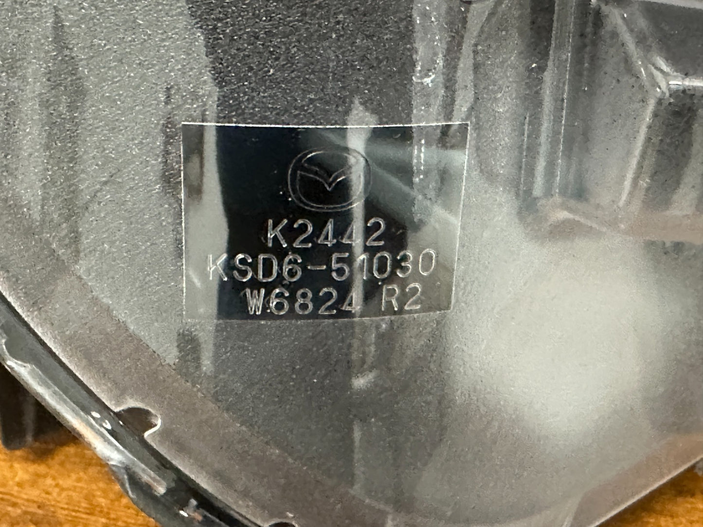 Mazda CX-5 RH headlight rear housing and connector