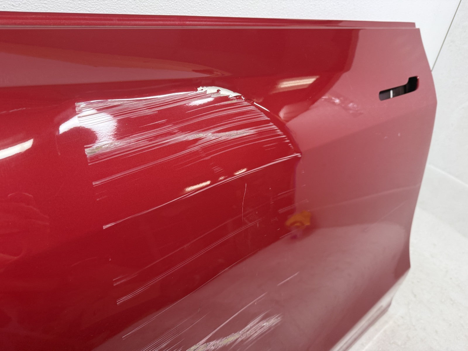 Tesla Model Y front door part number label