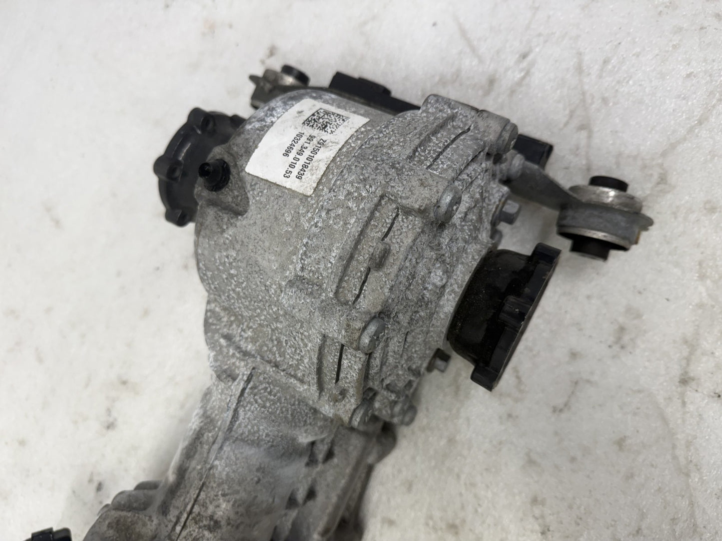Porsche 991 front differential part number label